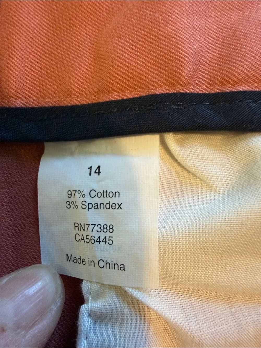 J Crew Salmon Colored City Fit Cropped Stretch Cotton Twill Pant Size 14